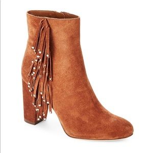 DVF Forti Studded Fringe Bootie - size 5.5